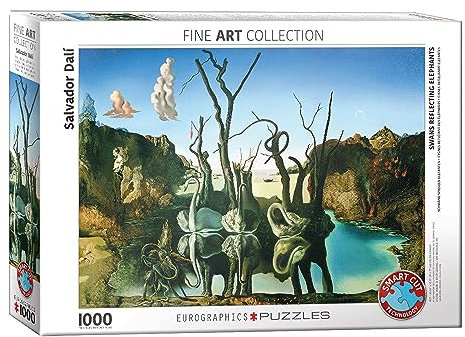 EuroGraphics 6000-0846 Salvador Dali Swans Reflecting Elefanten Puzzle (1000, Mehrfarbig)