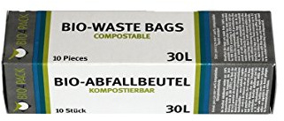30 L Abfallbeutel 10er Pack/Müllbeutel/Mülltüte/Biobeutel/Kompostbeutel / Bio4Pack