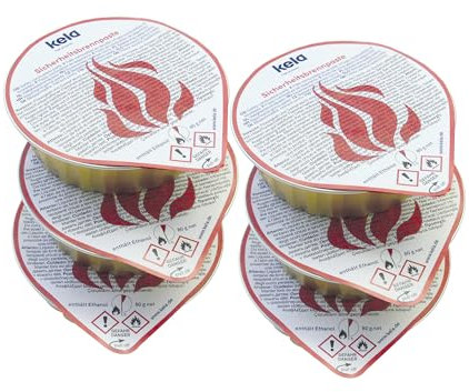 kela Brennpaste Magma, 6-teilig, je 80 g, Ethanol, 390010