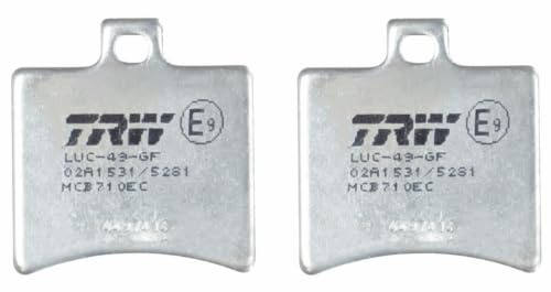TRW MCB710EC Organic Low Budget Bremsbelagsatz für Aprilia Motorcycles Scarabeo DD Ditech 2001-2005 Hinterachse und andere Motorräder