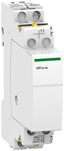Schneider A9C15409 iATLc+s 24-240VAC Impulse Relay, White, Set of 12 Piece