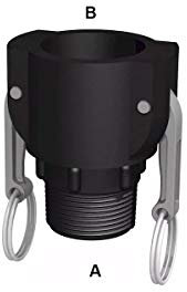 Raccord camlock femelle 1''1/2 - fileté male 1''1/2 BSP