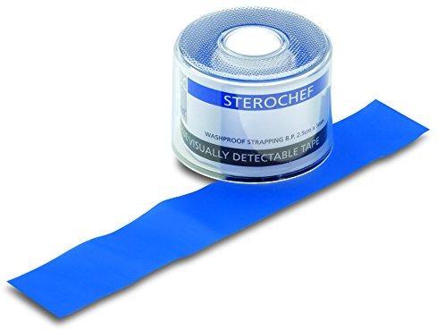 St John Ambulance 2.5 cm Blue Detectable Waterproof Tape