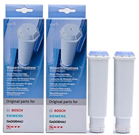 2x Original Wasserfilter CLARIS BSH461732 Bosch Surpresso Benvenuto Kaffemaschine