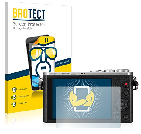BROTECT (2 Stück Schutzfolie für Panasonic Lumix DMC-GM1 Displayschutz Folie Made in Germany, Ultra-Klar