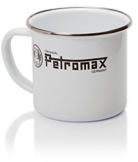 Petromax Emaille Becher weiß (300 ml), Robuster und kratzfester Outdoor-Becher,| Hitzebeständig und leicht, Für Camping, Wandern und Alltag