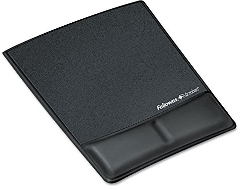 Fellowes Maus-/Handgelenkstütze mit Microban-Schutz, Kunstleder, Schwarz (9180901)