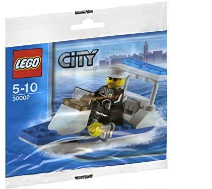 Lego City Police Boat 30-Piece Construction Toy #30002 by LEGO