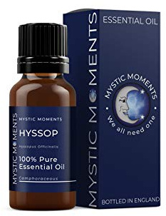 Mystic Moments Ätherisches Ysop-Öl 5 ml – reines und natürliches Öl für Diffusoren, Aromatherapie und Massagemischungen, vegan, gentechnikfrei