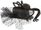 W WIDMANN MILANO Party Fashion 9394X - Minizylinder mit Spinne, Accessoire, Hut, Mottoparty, Karneval, Halloween