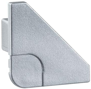 Paulmann 70266 Delta Profil Cap für den sauberen Profilabschluss 2er Pack Delta Profil Zubehör Alu matt Kunststoff für LED-Strip Fußleisten