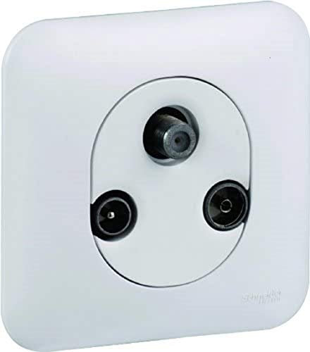 Schneider Electric S260461 Prise TV FM SAT Ovalis complet