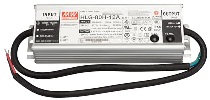 MEAN WELL HLG-80H-12A LED-Treiber, LED-Trafo Konstantspannung, Konstantstrom 60W 5A 12 V/DC PFC-Scha