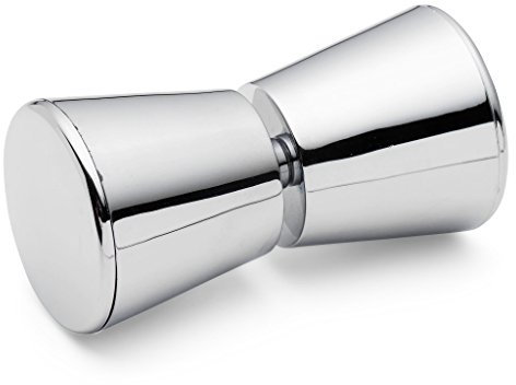 ShowerPart Cone Shaped Shower Door Handle/Knob L063, Shower Handle Screw Diameter 5.7mm, Suits Glass Thickness 4mm-7mm, Chromed Plastic Cover, Shower Door Replacement Parts, 1x