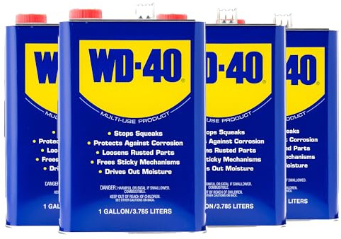 WD-40 Original Formula, Multi-Use Product, One Gallon [4-Pack]