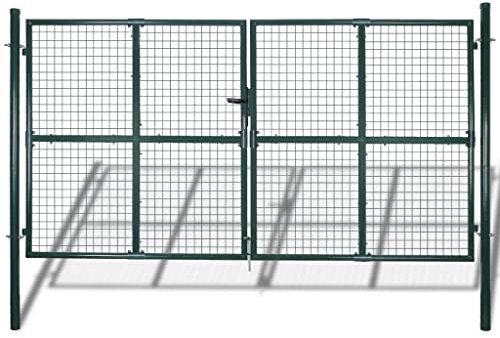 vidaXL Maschendrahtzaun Drahtzaun 289x 175 cm / 306x 225 cm