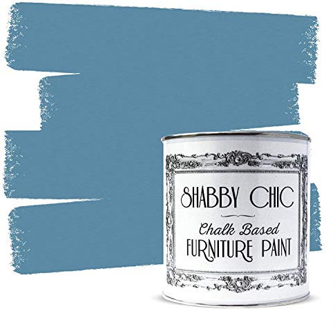 Möbelfarbe, Blau, auf Kreidebasis, für einen Shabby-Chic-Stil, 250 ml