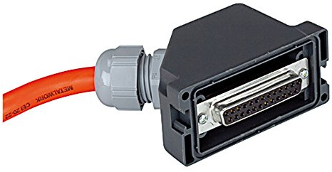 RIEGLER 106702-2269.500 El. Anschl. Multipol 25-polig, IP 65, Steckdose IP 67, 5 m Kabel, 1Stk