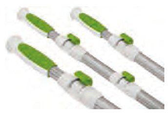 Tringle télescopique Ligne verte (3 parties 1,50 m - 4,50 m)