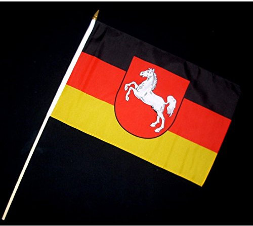 Everflag Stock-Flagge 30 x 45 : Niedersachsen