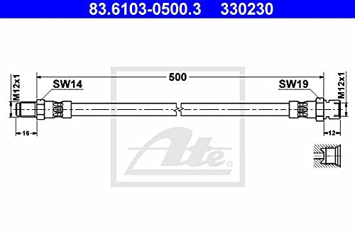 ATE 83610305003 Bremsschlauch