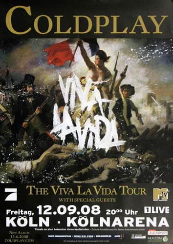 Coldplay - Köln, Köln 2008 » Konzertplakat/Premium Poster | Live Konzert Veranstaltung | DIN A1 «