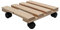 Unbekannt Pflanzenroller Holz MASSIV eckig 30x30 cm bis 120 KG
