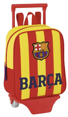 Barcelona F.C. Barca-senyera – Kindergarten Rucksack mit Rädern, 22 x 28 cm (SAFTA 611 362 280)