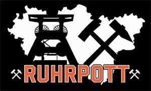 Ruhrpott schwarz Fahne Flagge Grösse 1,50 x 0,90m Motiv 2013
