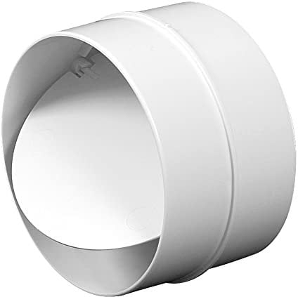150mm Non Retour Tuyau Lien PVC Blanc Rond Grille