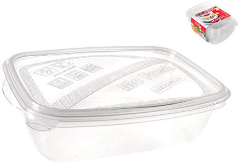 Heidrun 1808 S McFRESH Set 3 Aufbewahrungsbox, rechteckig, 0.9