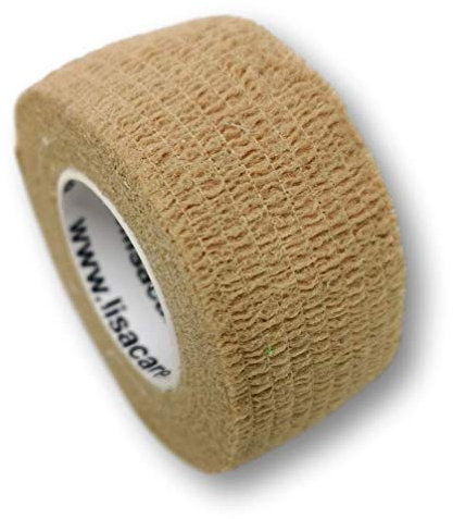 Pflasterverband, Wundpflaster, Kinderpflaster, Tierpflaster, elastisch & ohne Kleber, 2,5cm breit (10er Packung, Hautfarben)