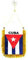AZ FLAG - Wimpel Kuba - 15x10 cm - Kubanische Mini Flagge 10 x 15 Cm - Auto Pennant Spezielle Auto
