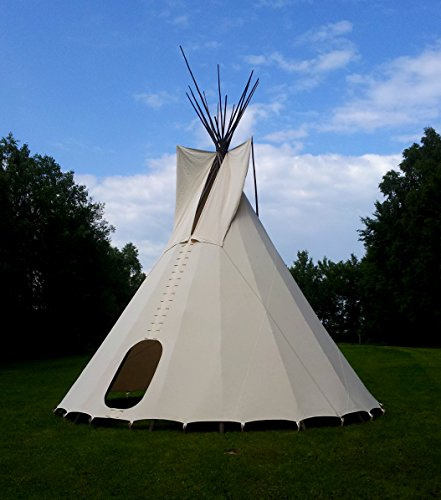 komplettes Ø 6m Tipi Indianerzelt Wigwam Indianer Zelt Sioux, Yakari Style Indianertipi