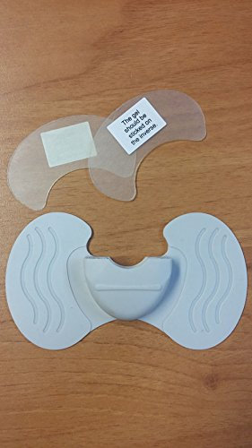 TeNS Solo electrode and gel adhesive pads.