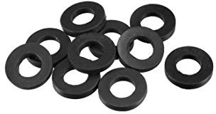 sourcing map Goma Plana Arandelas 19mm OD 10mm ID 3mm Grosor para Grifo Tubería Agua Manguera, Paquete de 10