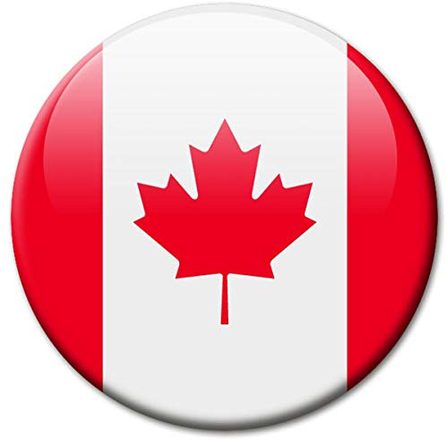 Kühlschrankmagnet Flagge Kanada Magnet Länder Flaggen Reise Souvenir Canada für Kühlschrank stark groß 50 mm