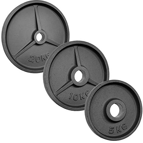 POWER-XTREME Hantelscheibe | Gewichtsscheibe mit Griffnarbe | 50mm / 51mm | Gusseisen (2,5kg)