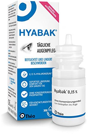 Thea Hyabak Feuchtigkeitsspendende und Schmierlösung ohne Konservierungsstoffe 10 ml