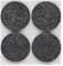 haggiy® Filzgleiter/Möbelgleiter, selbstklebend, rund, 5,0mm stark, Ø=42mm, grau (4 Stück)
