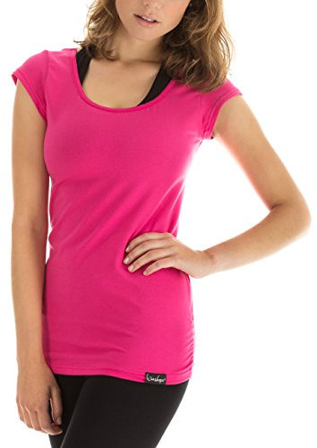 WINSHAPE Damen Fitness Freizeit Yoga Pilates Wtr4 Kurzarmshirt, Rosa, L EU