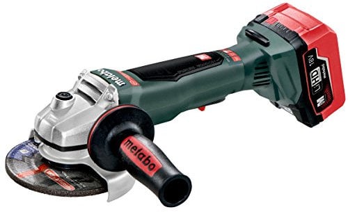 Metabo Akku-Winkelschleifer WPB 18 LTX BL 125 Quick (613075660) 18V, mit 2 LiHD Akkupacks (18 V/5,5 Ah), Ladegerät ASC 145, metaBOX 165 L, Scheiben-Ø: 125 mm, Leerlaufdrehzahl: 9000 /min