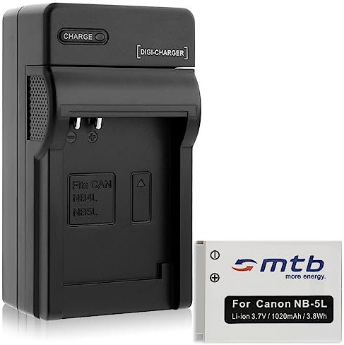 Batterie + Chargeur (Auto/Secteur) pour Canon NB-5L / Ixus 90 is, 800 is...Powershot SD990 is, SX230 HS... - v. liste