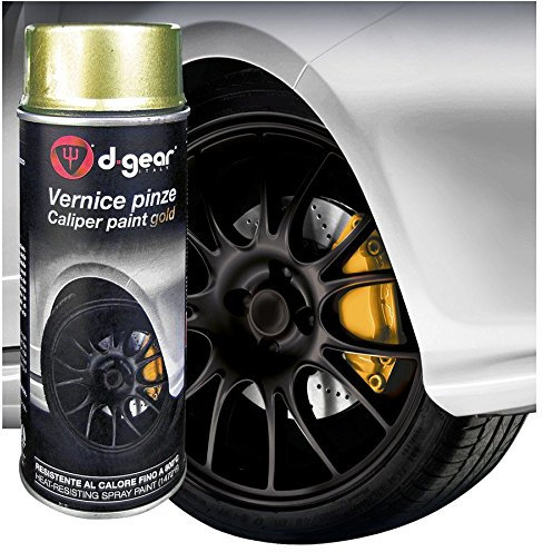 D-Gear 1210106 Pellicole e Vernici Vernice Alta Temperatura e Pinze Freno, Oro, 400 ml