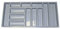 Heavy Duty Cutlery Tray to Fit Most 100cm / 1000mm Drawers. Heavy Duty Grey Plastic 914mm Wide x 422mm Deep x 57mm High GT1/1000