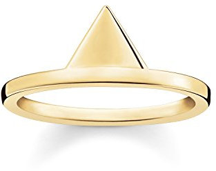 THOMAS SABO Damen-Ring 925 Sterling Silber 750 gelbgold vergoldet Gr. 54 (17.2) TR2126-413-12-54