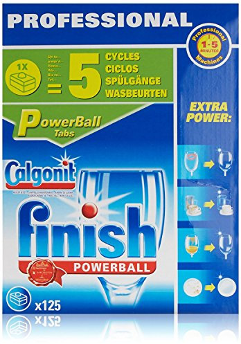 CALGONIT Boîte de 125 pastilles PowerBall de lavage pour lave-vaisselle