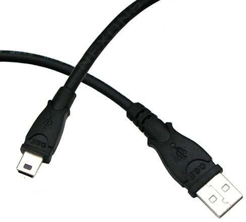 Bipra Câble USB 2.0 A mâle vers Mini B mâle 5 Broches pour Disque Dur Externe Noir 75cm 0.75m
