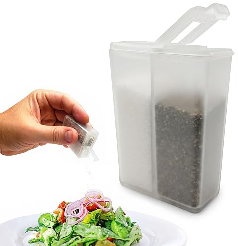 Travel Salt And Pepper Shakers - Stay Fresh - Mini Travel Salt And Pepper Shaker - Portable And Refillable Spice Shaker For Camping, Travel Or Outdoor Cooking (1 piece) | Perfect for Travel and On-the-Go Seasoning