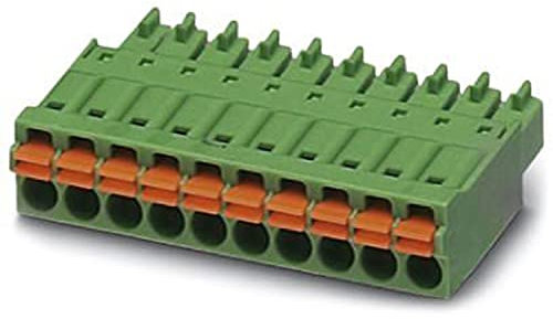 PHOENIX CONTACT FMC 1,5/10-ST-3,5 Leiterplattenstecker, Nennquerschnitt 1,5 mm², Grün, Anzahl der Anschlüsse 10, Artikelfamilie FMC 1,5/..-ST, Rastermaß 3,5 mm, 50 Stück